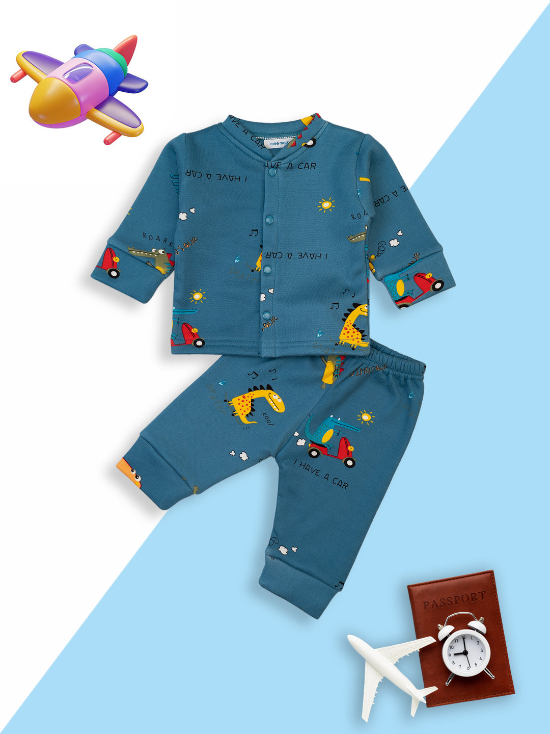Baby Boy Pajama Suit In Non Stop Fun Design  #MAE451