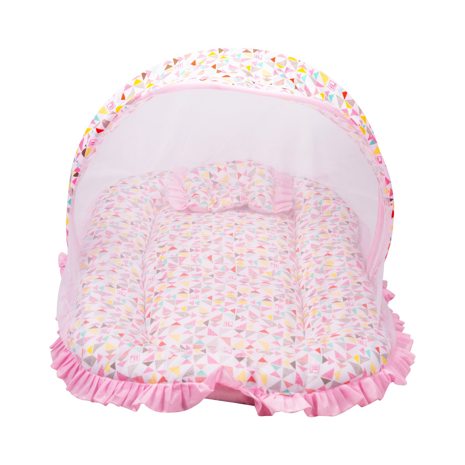 Buy Cushioned Baby Mattress Set with Mosquito Net Pillow Light