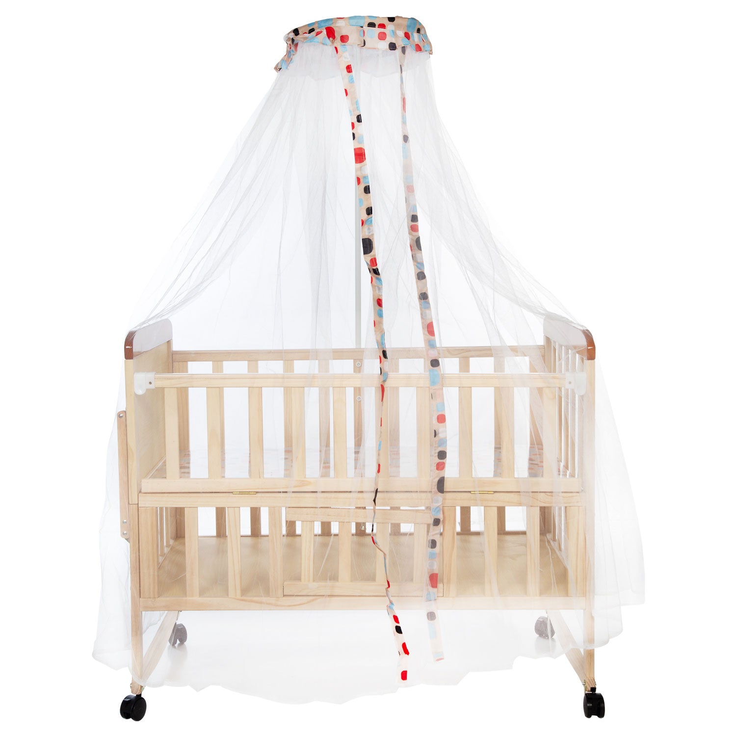 Buy Rocking Wooden Baby Cot with Mosquito Online in India