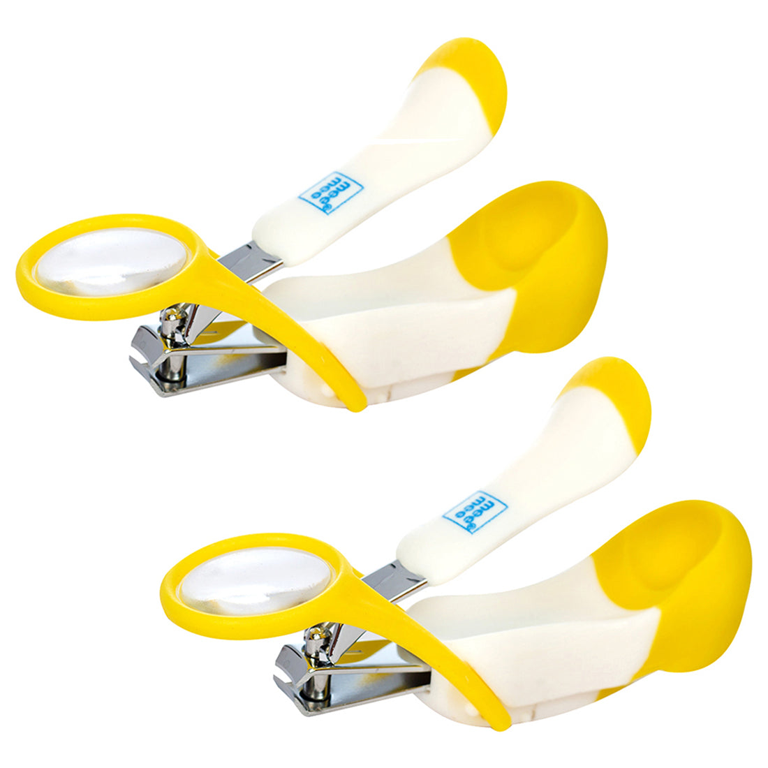 Buy Gentle Nail Clipper with Magnifier (White/Yellow) Pack of