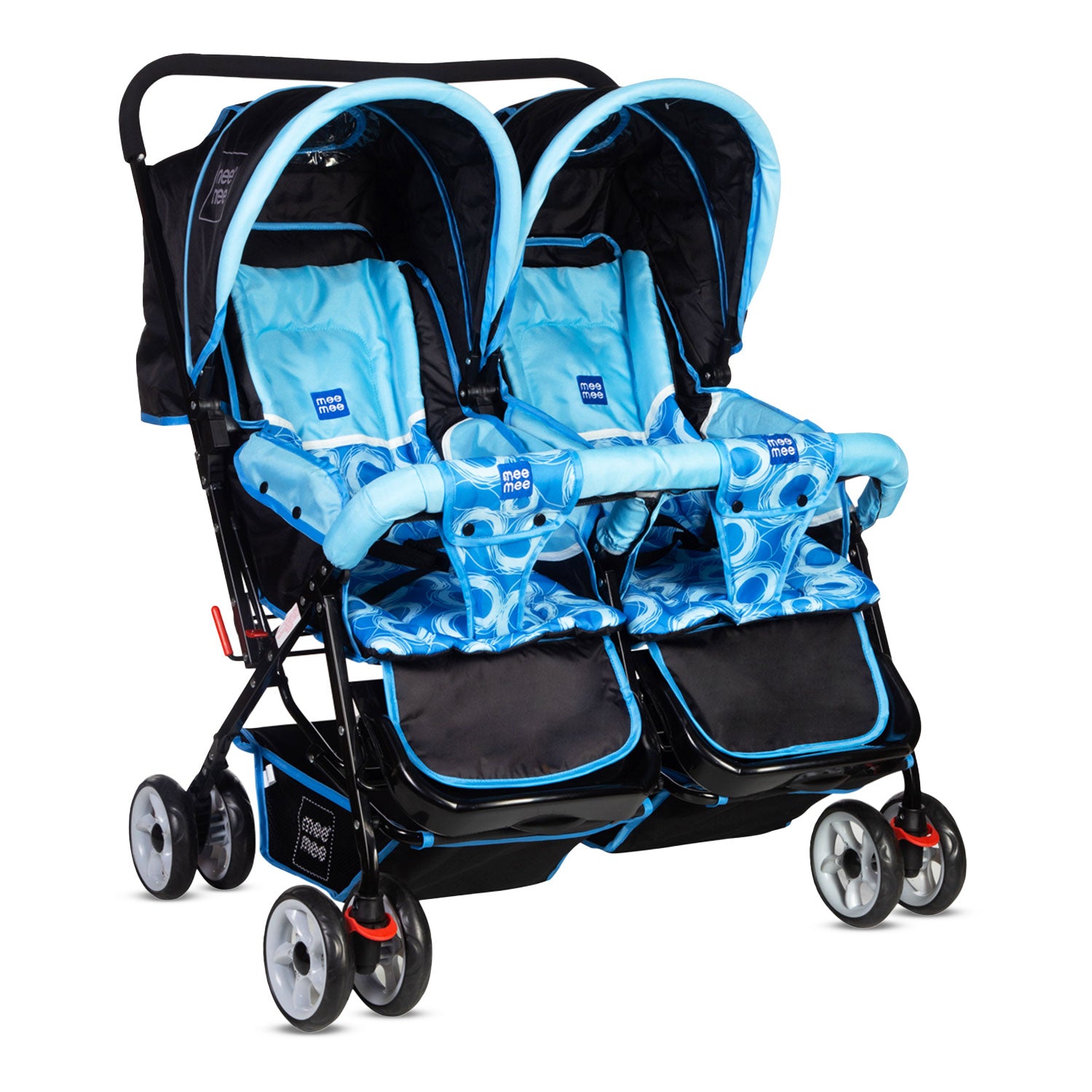 Buy Comfortable Twin Baby Pram with seating position Compact