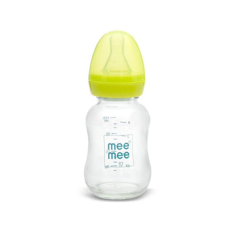 Mee Mee Glass Feeding Bottle 120ml – Me n Moms1