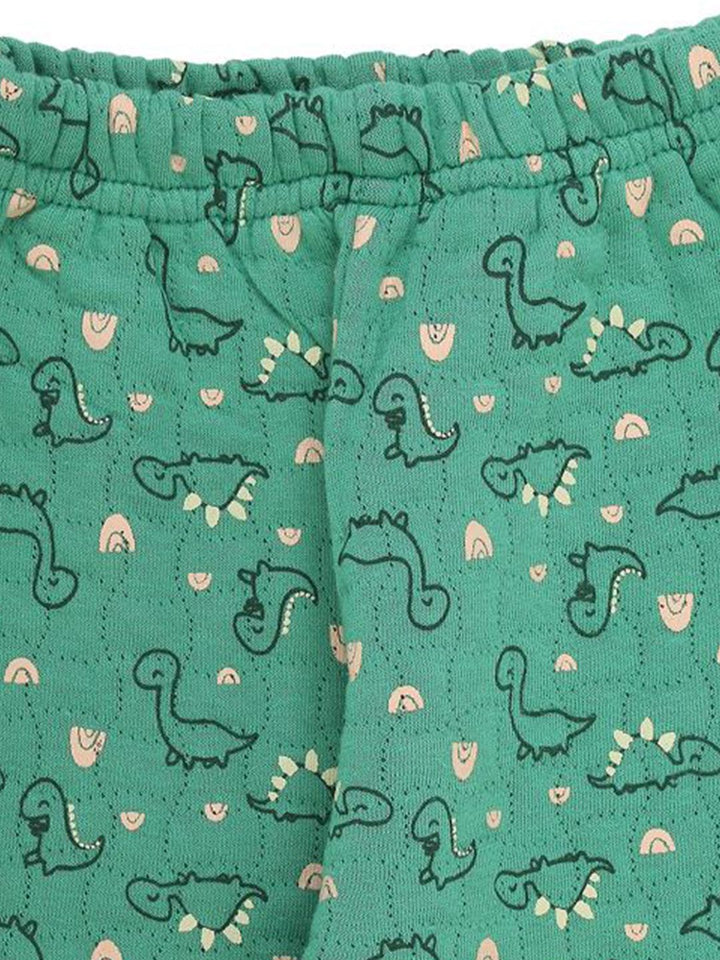 MeeMee Kids Printed Pure Cotton T-Shirt With Shorts