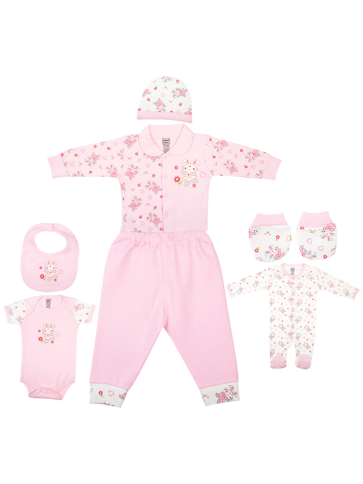 Mee Mee Clothing Gift Set Pack Of 7 - Pink