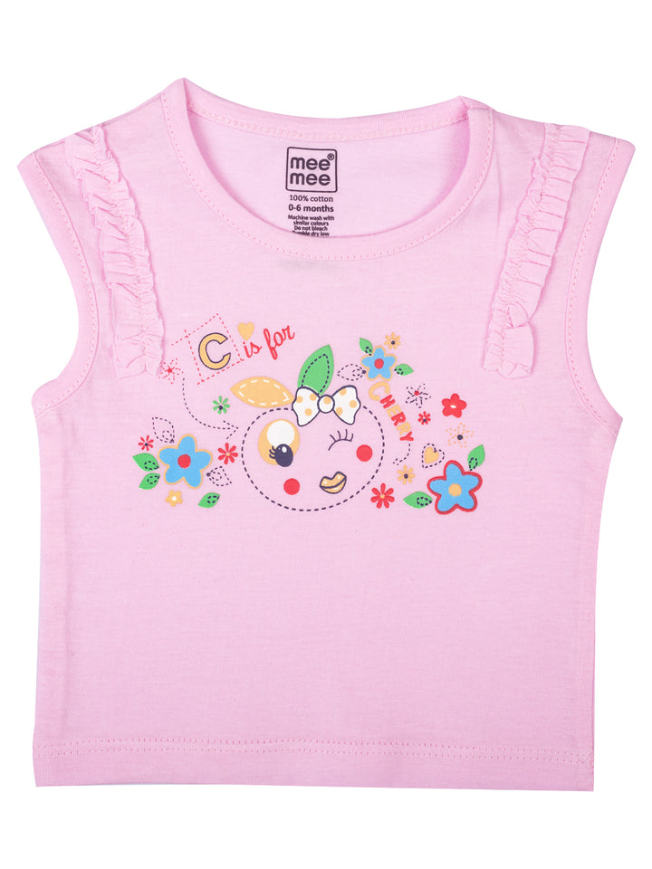 Mee Mee Sleeveless Short Set - Pink