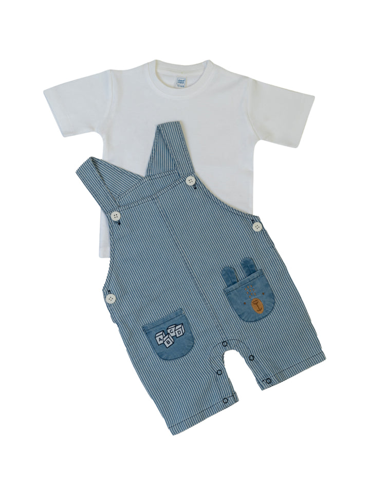 Infant Clothes 12 Month Overalls Boy MEEMEE Baby Boy's Blue Denim