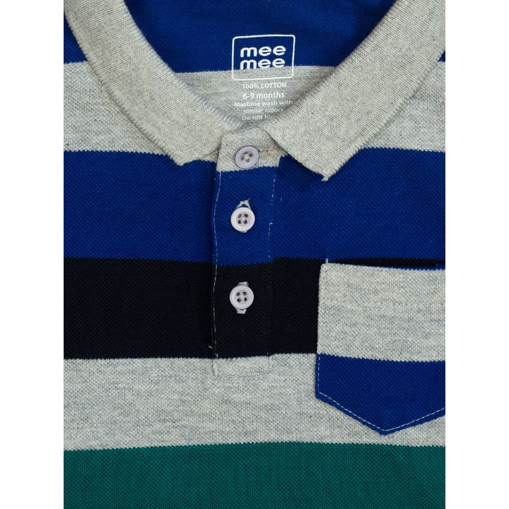 Mee Mee Kids Stripes Tee &Amp Denim Shorts Set