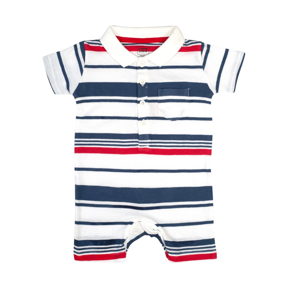 Kids Boys Short Sleeve Half Romper