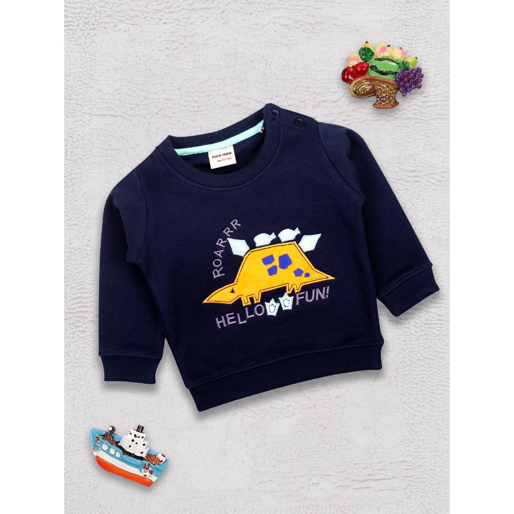 Full Sleeve Boys T-Shirt -Navy