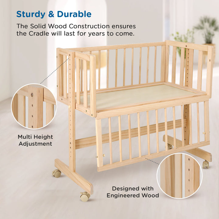Wooden Baby Cots With Storage Mee Mee Baby Premium Wooden Cot
