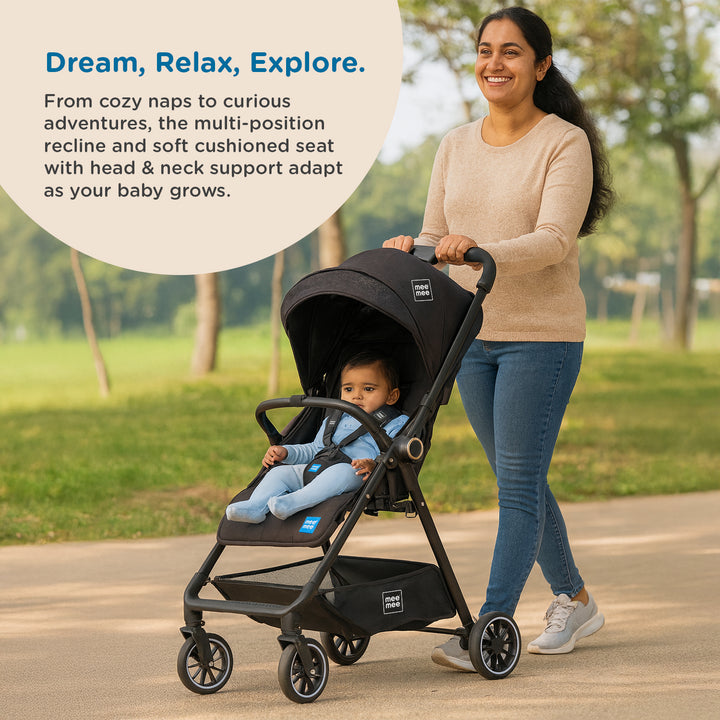 BLACK EASY GO STOLLER PRAM