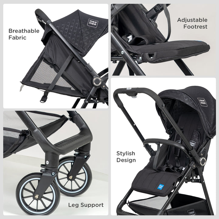 BLACK EASY GO STOLLER PRAM