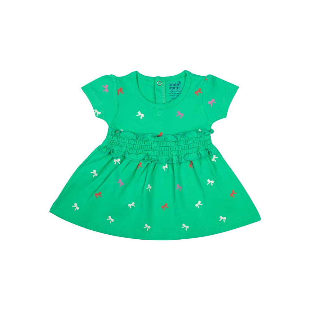 Buy Girls Printed Frock Pack Of 2 Oat Mint Online in India Me n Moms