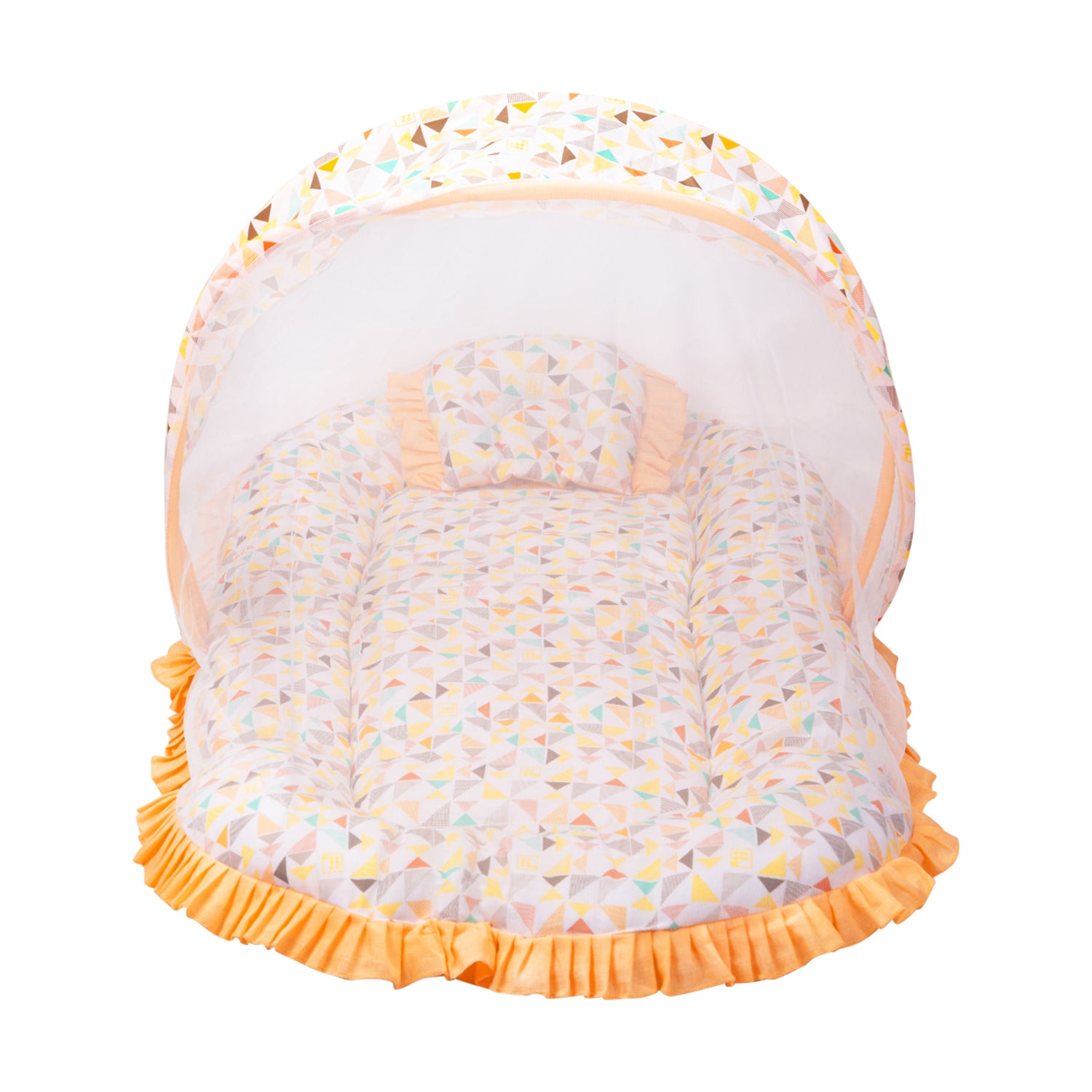 Buy Cushioned Baby Mattress Set with Mosquito Net Pillow