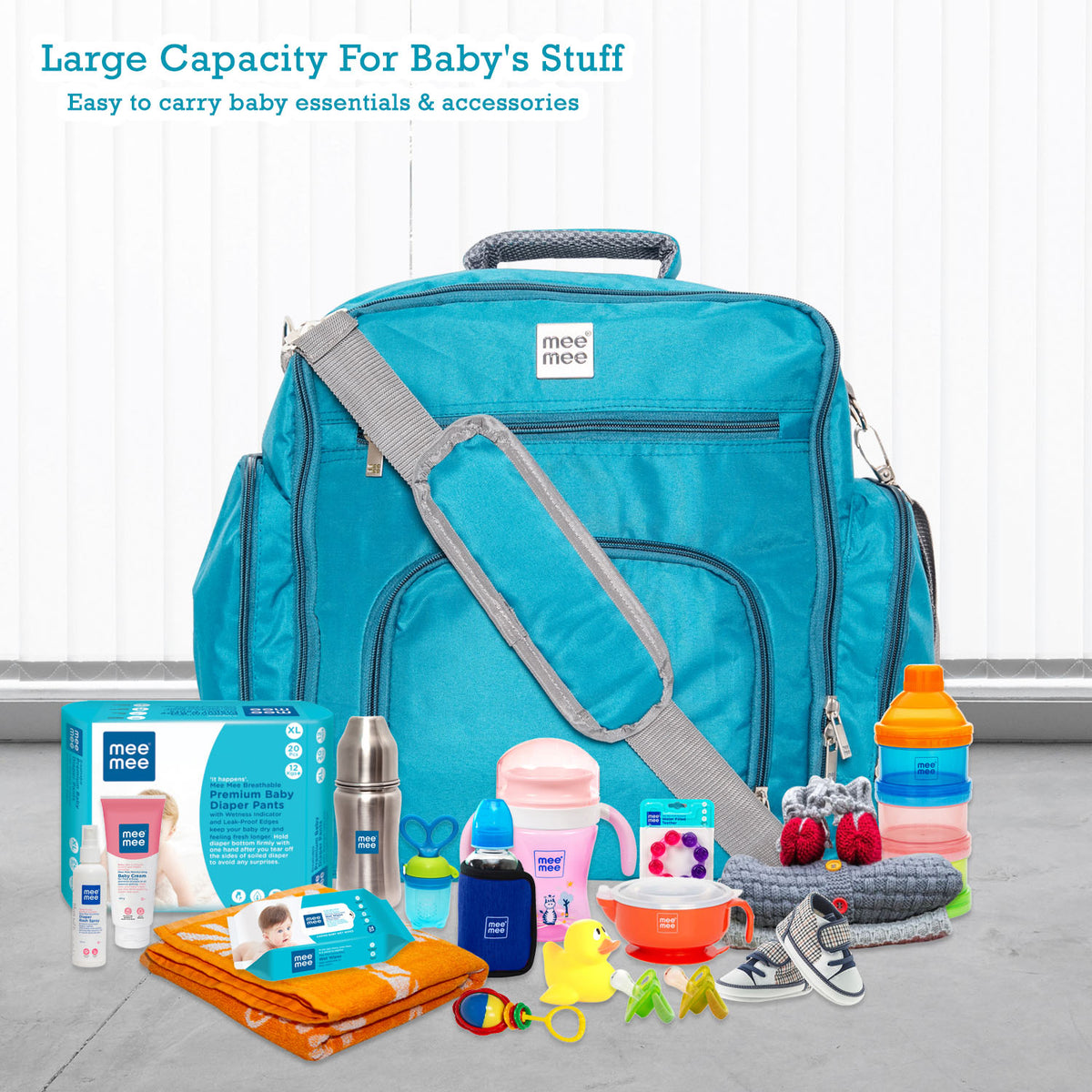 Multipurpose Diaper Bag (Blue)