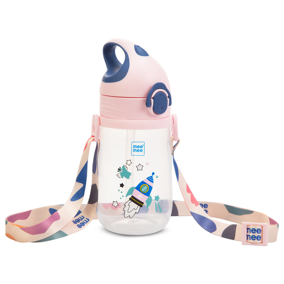 Pink Feeding Mug with Strap