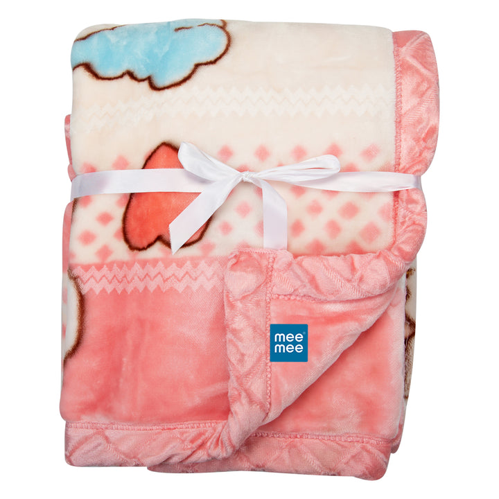 Light Pink Baby Blankets, Swaddle for Infant & Toddler