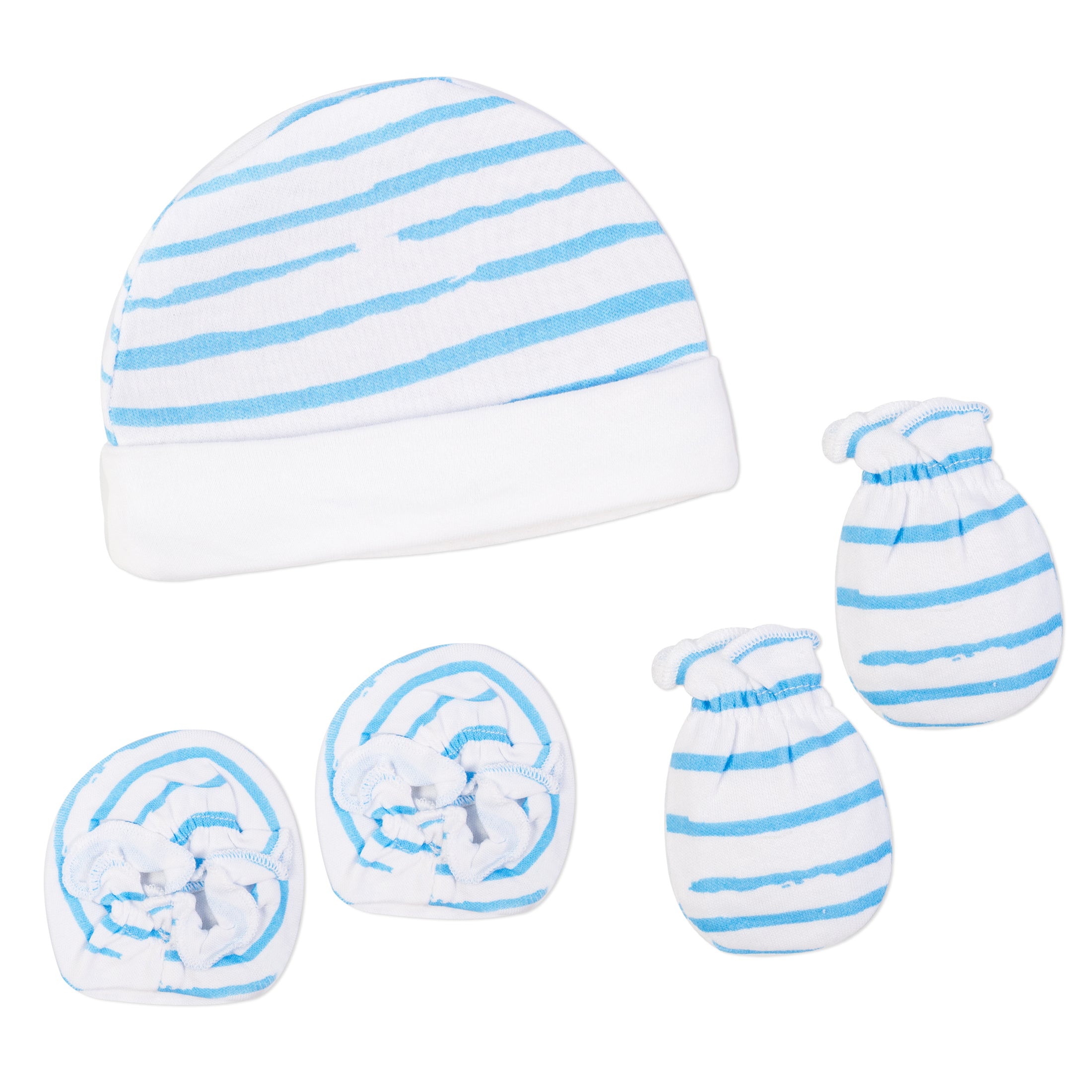 Buy Premium Soft Baby Cap Mitten Booties Set Comfortable Essential for Babies Infants New Borns Best Combo for 0 12 months baby boys girls Online in
