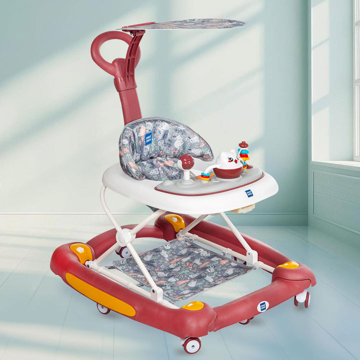 Mee Mee 360° Baby Activity Walker designed for active babies with smooth-rolling wheels, sturdy frame, and comfortable seat for everyday use.