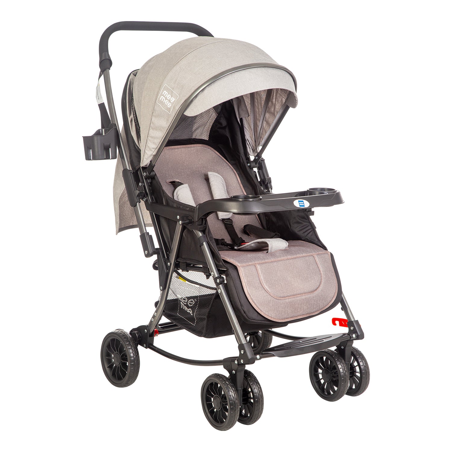 Dynamic Pram Buy Baby Pram with Rocker Function | Adjustable Handle Height - Grey ...