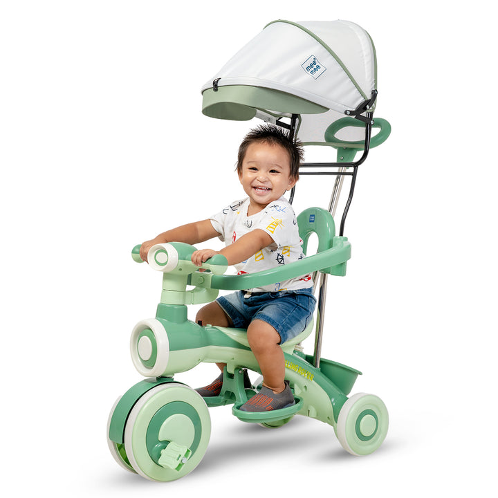 Mee Mee Baby Tricycle with Adjustable Canopy Parental Push